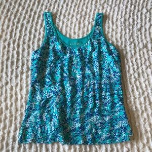 Apt. 9 Layered Ruffled Tank Top Size Large